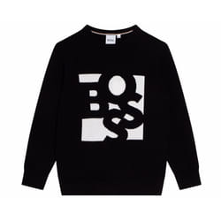 Hugo Boss Junior's J25M45 09B Round Neck Jumper Black - 16 Years