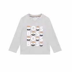 Hugo Boss Baby's J05948 Long Sleeved T-Shirt Grey - 6 Months