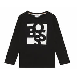 Hugo Boss Junior's J25M18 09B Long Sleeves T-Shirt Black - 14 Years