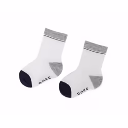Hugo Boss Baby's J00Z01 Two Pair Pack Socks Grey White - UK 3-3.5 / EU 19-20