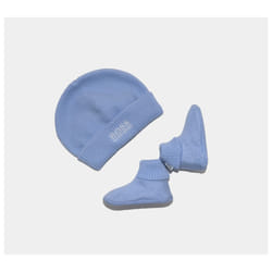 Hugo Boss Baby Knit Boots Caps Set 1-6 Months - 6 Months, Blue