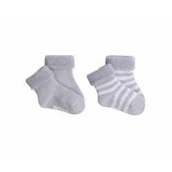 Hugo Boss Baby's J90168 Two Pair Pack Socks Navy Blue - UK 2-2.5 / EU 17-18, Light Blue