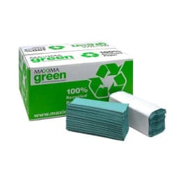 MAXIMA GREEN 1PLY HAND TOWEL PK2880