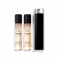CHANEL N°5 Eau Première Twist & Spray Eau De Parfum 3 x 20 ml, Women, 20 ml, Refill bottle, Aldehyde, Ylang-ylang, Jasmine, R ...