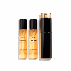 CHANEL N°5 Twist & Spray Eau De Parfum 3 x 20ml, Women, 20 ml, Refill bottle, Aldehyde, Bergamot, Lemon, Neroli, Iris, Jasmin ...