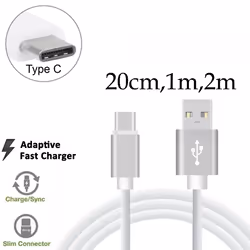 Type-C Fast Data Charger USB Cable Cord for Samsung Galaxy S21 S22 S23 PLUS Ultra - 2 meter