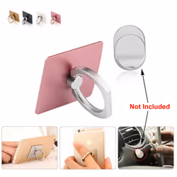 Phone Ring Grip Finger Holder Stand Mount for Motorola Moto Edge 20 30 Fusion g22 g51 g31 g50 g30 g10 g9 g8 g6 g7 g62 g32 Razr e7 E6s e22i - Black