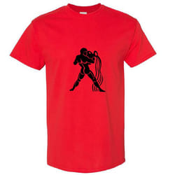 Aquarius Zodiac Horoscope Astrological Ganymede Hercules Men T Shirt Tee Top - Red, 5XL