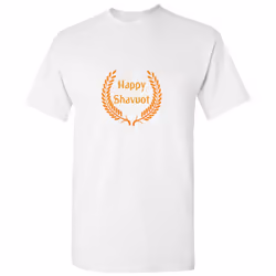 Traditional Jewish Happy Shavuot Festival White Men T Shirt Tee Top - L