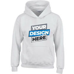 Personalised Mens Custom Printed White Hoodie Hooded Sweatshirt Logo Printing - 5XL