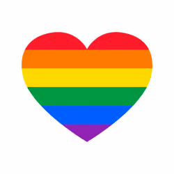 LGBTQ Colourful Rainbow Gay Pride Lesbian Love Heart Men White T Shirt Tee Top - 5XL