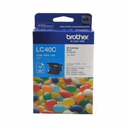 Brother LC-40 Black Cyan Magenta Yellow 4 Ink Cartridge LC40 Value Pack