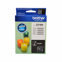 Brother LC231 Black Cyan Magenta Yellow 4 Ink Cartridge Toner Value Pack