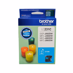 Brother LC231 Black Cyan Magenta Yellow 4 Ink Cartridge Toner Value Pack