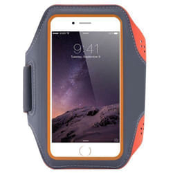 Sports Running Armband Arm Band Phone Holder for Apple iPhone 15 Plus Pro Max - Orange