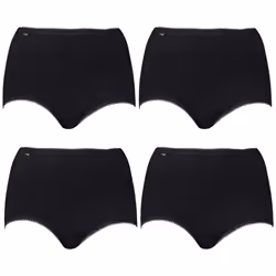 4x Sloggi Originals Maxi Briefs Womens Ladies Underwear Undies Panties Black Bulk 10054778 - 14