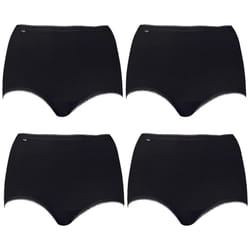 4x Sloggi Originals Maxi Briefs Womens Ladies Underwear Undies Panties Black Bulk 10054778 - 16