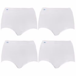 4x Sloggi Originals Maxi Briefs Womens Ladies Underwear Undies Panties White Bulk 10054778 - 16
