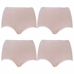 4x Sloggi Originals Maxi Briefs Womens Ladies Underwear Panties Pink Natural Bulk Undies 10054778 - 18