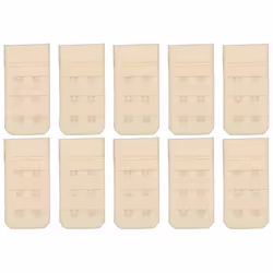 10 Pack Triumph 2 Hook Bra Band Extender Extension Clip On Band Strap Beige Bulk