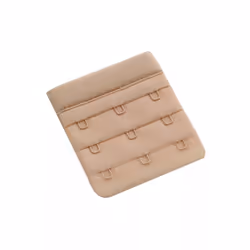 2x Triumph 3 Hook Bra Extender Extension Band Fastener Clip On Strap Beige