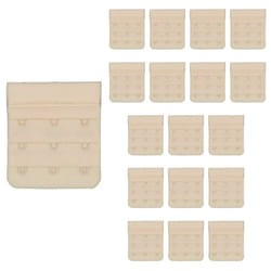 18 Pack Triumph 3 Hook Bra Band Extender Extension Clip On Band Strap Beige Bulk