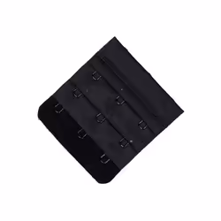 4x Triumph 3 Hook Bra Extender Extension Band Fastener Clip On Strap Black Bulk