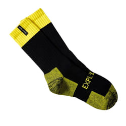 Explorer 1 Pair Original Mens Tough Thick Work Crew Above Ankle Cotton Socks - Yellow, 6-10
