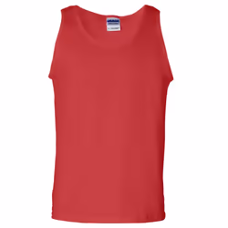 Gildan Red Tank Top Singlet Shirt S - 3XL Small Big Men's Heavy Cotton - 3XL