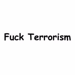 Rude Funny Offensive Fuck Terrorism Terrorist White Hoodie Mens Hooded Sweater - 3XL