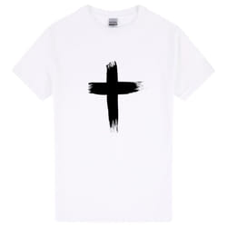 Faith Jesus Cross Christian Christ Religion White Mens T Shirt Tee Top - S
