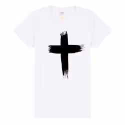Faith Jesus Cross Christian Religion Ladies Womens White T-Shirt Tee Tops - XL