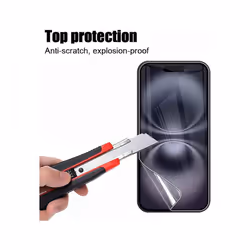 3pcs Soft Anti-scratch PET Film Screen Protector Guard for Apple iPhone 16 Bulk