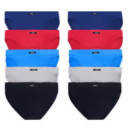 Bonds 10 Pack Mens Action Briefs Cotton Undies Underwear M8OS5I Bulk Black Blue Red Grey Navy Assorted - L