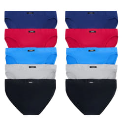 Bonds 10 Pack Mens Action Briefs Cotton Undies Underwear M8OS5I Bulk Black Blue Red Grey Navy Assorted - L