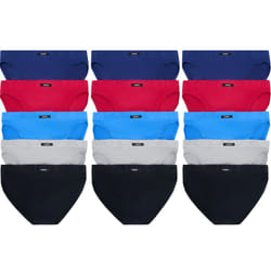 Bonds 15 Pack Mens Action Briefs Cotton Undies Underwear Bulk M8OS5I Assorted Black Blue Red Grey Navy - M