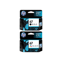 HP 67 Ink Cartridge Toner Black Cyan Magenta Yellow Value Pack Genuine Original