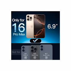 3pcs Tempered Glass Screen Protector Guard for Apple iPhone 16 PRO MAX Bulk