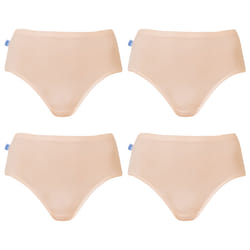 4 Pack Sloggi Originals Hikini Womens Underwear Undies Panties Briefs Fresh Powder Beige High Waisted Bikini Bulk - 12