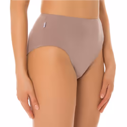 Sloggi Originals Hikini Womens Underwear Undies Panties Briefs Brown Tan 1 Piece High Waisted Bikini - 18
