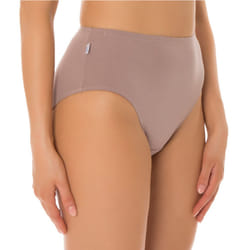 Sloggi Originals Hikini Womens Underwear Undies Panties Briefs Brown Tan 1 Piece High Waisted Bikini - 18