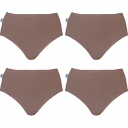 4 Pack Sloggi Originals Hikini Womens Underwear Undies Panties Briefs Brown Tan High Waisted Bikini Bulk - 16