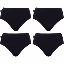 4 Pack Sloggi Originals Hikini Womens Underwear Undies Panties Briefs Black High Waisted Bikini Bulk - 16