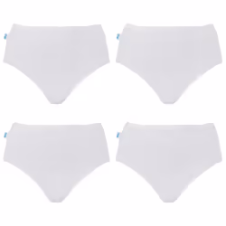 4 Pack Sloggi Originals Hikini Womens Underwear Undies Panties Briefs White High Waisted Bikini Bulk - 14