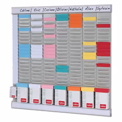 Nobo T-Card Planning Kit - Office Planner 8 columns 24 slots - Additional view 4