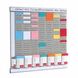 Nobo T-Card Planning Kit - Office Planner 8 columns 24 slots - Additional view 6