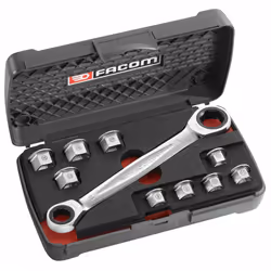 Facom 464.J1PG Socket Spanner Set 11 Pieces in Storage Box