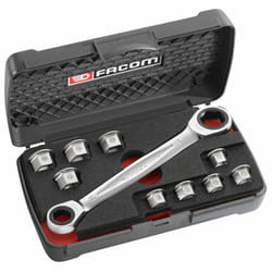 Facom 464.J1PG Socket Spanner Set 11 Pieces in Storage Box