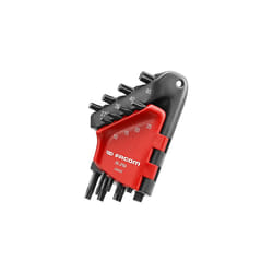 89.JP8A Facom Set of 8 Offset Torx Keys in Compact Wallet T10-T45