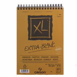 Canson XL Extra White Sketch Pad - A5 - 90gsm - 60 Sheets